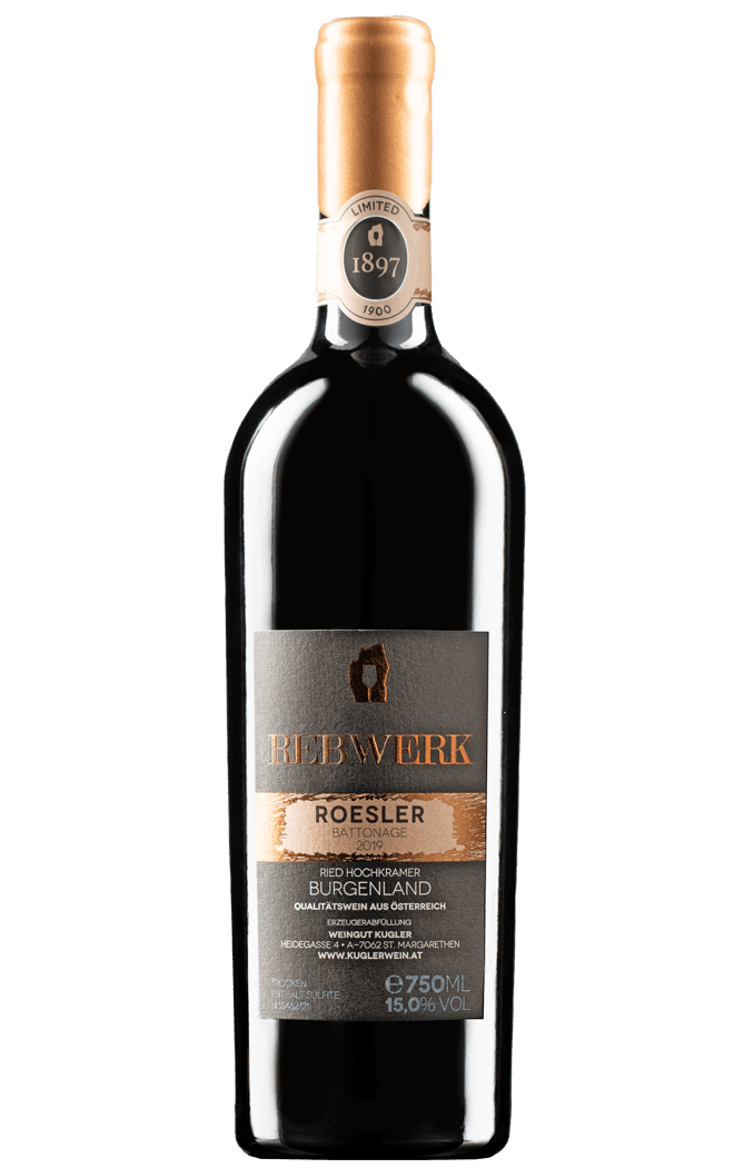 Flasche des Rebwerk 2019 – Ausdrucksstarker Rotwein mit intensiven Aromen